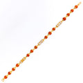 Captivating Bold 22k Gold Rudraksh Bracelet
