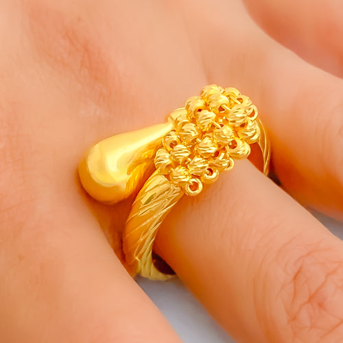 Bespoke Opulent 21k Gold Ring