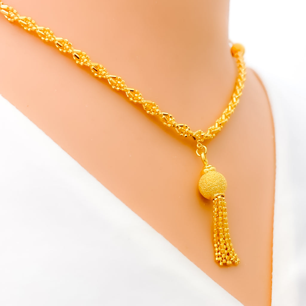 Faansi Rope Elevated Fancy Rope 22k Gold Set – Andaaz Jewelers