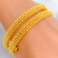 Timeless Traditional 22k Gold Screw Bangle Pair