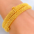 Timeless Traditional 22k Gold Screw Bangle Pair