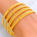 Elegant Dressy Traditional 22k Gold Bangles