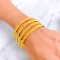 Elegant Dressy Traditional 22k Gold Bangles