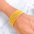 Elegant Dressy Traditional 22k Gold Bangles
