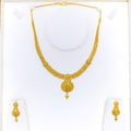 Upscale Luxurious 22k Gold Necklace Set 