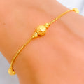 Charming Beaded 22k Gold Bracelet
