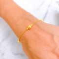 Charming Beaded 22k Gold Bracelet