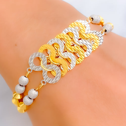 Stunning Fashionable 22k Gold Bracelet