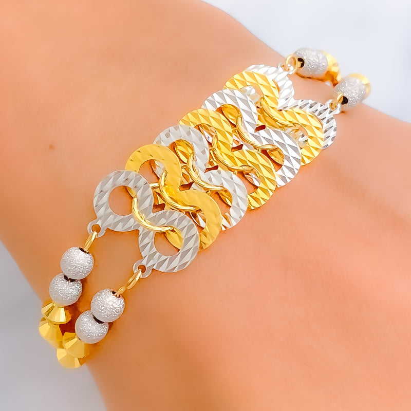 Stunning Fashionable 22k Gold Bracelet
