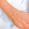 Fancy Multi-Color 22k Gold Bracelet