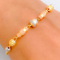 Fancy Multi-Color 22k Gold Bracelet