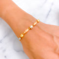 Fancy Multi-Color 22k Gold Bracelet
