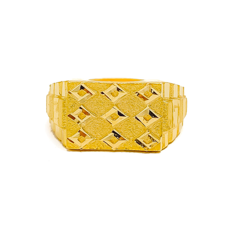 235-GR7132 - 22K Gold Ring For Men With Cz | 22k gold ring, Rings for men, Gold  rings