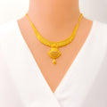 vibrant-etched-22k-gold-necklace-set