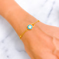 Delightful Artistic 21k Gold Bracelet