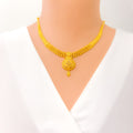 Upscale Luxurious 22k Gold Necklace Set 