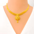 Upscale Luxurious 22k Gold Necklace Set 