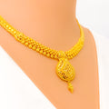 Upscale Luxurious 22k Gold Necklace Set 