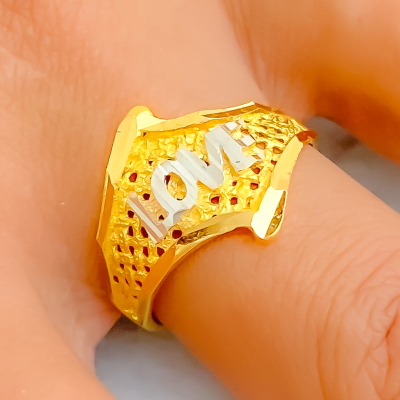 Dazzling Vibrant 22K Gold Ring