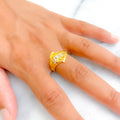 Dazzling Vibrant 22K Gold Ring
