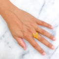 Noble Shimmering 22K Gold Ring
