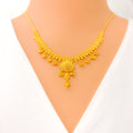 Eclectic Tasseled 22k Gold Necklace Set 