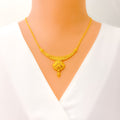 Opulent Graduating 22k Gold Necklace Set 