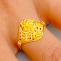 Decadent Stylish 22K Gold Ring