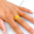 Decadent Stylish 22K Gold Ring