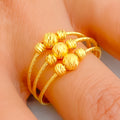 Dapper Orb 22K Gold Ring