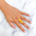 Oval Stately 22K Gold Ring
