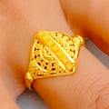 Exquisite Fancy 22K Gold Ring