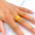 Exquisite Fancy 22K Gold Ring