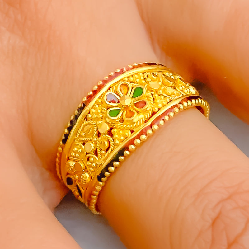 Radiant Versatile 22K Gold Ring