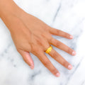 Fashionable Exclusive 22K Gold Ring