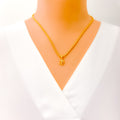 Petite Classy 22k Gold OM Pendant