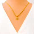 Petite Classy 22k Gold OM Pendant