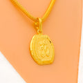Charming Engraved 22k Gold OM Pendant