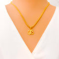 Tasteful Trendy 22k Gold OM Pendant
