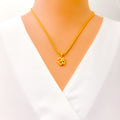 Bright Stylish 22k Gold OM Pendant