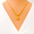 Bright Stylish 22k Gold OM Pendant