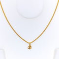 Sleek Ethereal 22k Gold OM Pendant