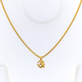Bright Stylish 22k Gold OM Pendant
