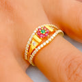 colorful-flower-22k-gold-cz-ring