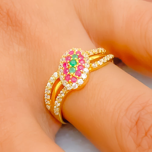 radiant-multi-color-leaf-22k-gold-cz-ring