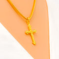 Ornate 22k Gold Cross Pendant