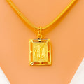 Refined 22k Gold Allah Pendant