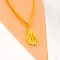 Regal 22k Gold Allah Pendant
