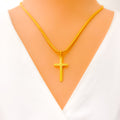 Delightful 22k Gold Cross Pendant
