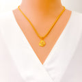 Classic 22k Gold Allah Pendant